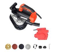Concrete Grinder Floor Sander, 2450W Electric Polisher, Variable Speed Diamond Grinding Machine with Vacuum Port and Dust Cover for Marble, Granite Surface Cleaning