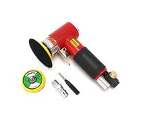 Concrete Grinder, Pneumatic Polishing Grinding Machine 2inch 3inch Mini Orbital Air Sander Tools Buffer Dual Action Polisher for Car(Red air Sander)