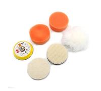 Concrete Grinder, Pneumatic Polishing Grinding Machine 2inch 3inch Mini Orbital Air Sander Tools Buffer Dual Action Polisher for Car(2 Polishing Pads)