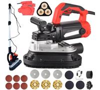 Concrete Grinder with Vacuum - Multifunctional, 6-Speed Adjustment, Removable Design for Efficient Grinding and Polishing