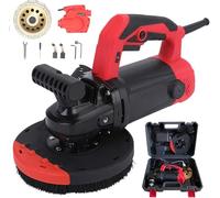 Concrete Grinding Machine, 1280W Electric Polisher with Diamond Disk, 6 Speed Adjustment, 90° No Dead Angle, Wall Sander for Mortar and Stone Grinding