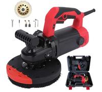 Concrete Grinding Machine, 1280W Electric Polisher with Diamond Disk, 6 Speed Adjustment, Wall Sander for Cement Mortar and Stone Grinding