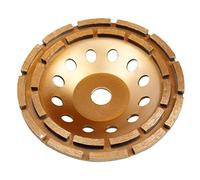 Concrete Grinding Wheel, Cup Grinding Wheel Double-Row Abrasive 230mm Diamond Concrete Stone Grinder Polishing Disc for Daily Use