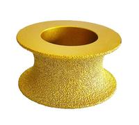 Concrete Grinding Wheel Demi Bullnose 35mm, 75mm Diameter, 20mm Arbor Hole, 46 Grit for Angle Grinders, Stone Polishing