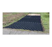 Concrete Ground Grids for Parking and Driveways, Honeycomb Gravel Stabilization, Soil Support Control Grid for Patios, Pathways, Shed Base - 3 to 32 FT Options