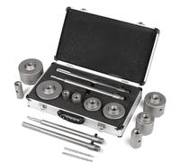 Concrete Hole Saw Set (30 40 50 65 80 100mm) with SDS Plus Shank Connecting Rod 110mm and 5pcs Dust Catchers, Concrete Hole Saw Kit for Concrete|Cement|Brick|Stone|Wall.