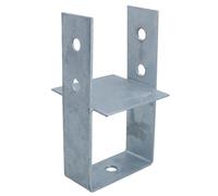 Concrete in Wooden Post U Support Base Bracket 100 x 100mm Carport Decking