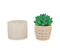 Concrete Jar Silicone Mold Relief Heart Flower Pots Plaster Epoxy Resin Storage Box Molds Craft Home