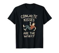 Concrete Kisses Are The Worst Vintage Line Art T-Shirt