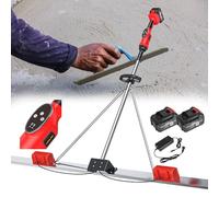 Concrete Leveling and Finishing Tool Kit with Electric Vibrator and Scraper for Professional Construction and Repair