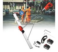 Concrete Leveling Tool, Cordless Electric Vibrating Screed - Rechargeable with 2 Batteries, Easy to Clean,