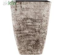Concrete Look Planter Tall Square 34Cm Grey