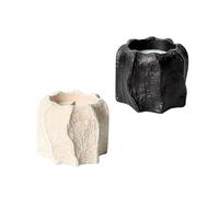 Concrete Match Holder, Decorative Matchbox for Fireplace, Candles, Parlor, Cute Jar for Home Decor Gift, with 2 Match Striker frictions and 10 Spare Match ES Papers, Matches Not Included