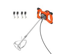 Concrete Mixer 2600W Electric Cement Mixer Paint Mixer Paddle Mixer Plaster Mixer Resin Mixer 120mm M14 Threaded Rod and 6 Speed Adjustable 1700 U/min Portable Mixing Paddle for Drill