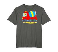 Concrete Mixer Cement Mixer with Driver Construction Site Truck Boys T-Shirt