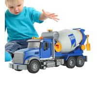 Concrete Mixer Truck - Construction Toy Truck, And Sounds, Motor Skill Development Vehicle For Boys 4-7 Years, Funny Interactive Toy, Christmas Gift By Com