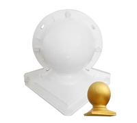 Concrete Mold 11.42x8.27x8.27 inch Lotus Round Style DIY Plastic Waterproof Non-Stick Concrete Statue Molds Portable Cement Garden Mold for Home Garden Decor Fortune Ball.