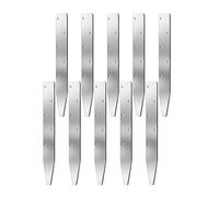 Concrete Molding Pegs,10-Piece V-Shaped Reusable Supports with Holes - Solid Metal Supports,For Ground, Garden, Grass Edge, Landscaping, Outdoor, Property Border