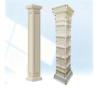 Concrete Molds for DIY Casting, Round Roman Column Design, ABS Balustrade Molds for Fence Balcony Pool Spacing