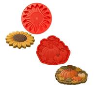 Concrete Molds Reusable, 2 Pcs DIY Sunflower Stepping Stone Mold, 15.7 Inch