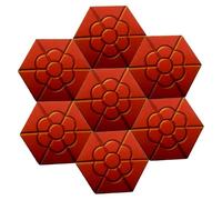 Concrete Moulds DIY Plum Flower Shape Paving Square Garden Path Concrete Plastic Brick Mold