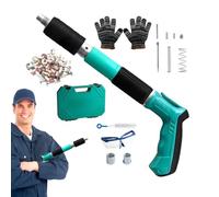 Concrete Nailer Stapler - Professional Ornamental Nailer Kit with Various Fasteners, Efficient Precise Carpenter's Fixing Equipment | Durable Furniture Assembly, Home Renovation Construction Project