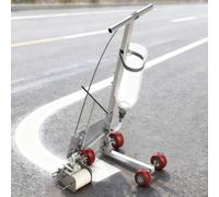 Concrete Paint Line Marker Machine, Adjustable Lane Marking Applicator with Circle Tool, Works for Road or Grass Marking Paint, Line Width 5/10/15cm