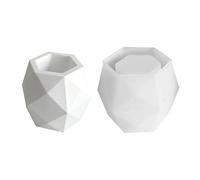 Concrete Planters - Hexagonal Plant Mould, Multifunctional Plant Mould, Hexagonal Mouth Shape, Soft Silicone Hexagonal Mouth Flower Pot Moulds, Multi-Purpose Reusable Decorative Craft