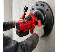 Concrete Polisher, 19800 RPM Cordless Plaster Trowel with Self-Adhesive Chassis, 360° LED Light for Plastering and Grinding, Heavy-Duty Tool