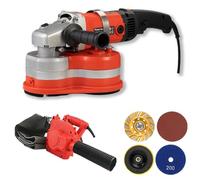Concrete Polisher 2800W Triple Head Diamond Grinder, 6-Speed Adjustable Rock Grinding Machine with Removable Dust Cover for Concrete, Deck and Stone Refinishing