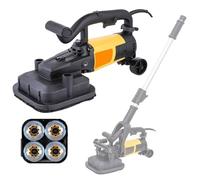 Concrete Polisher 3800W 6-Speed Diamond Grinding Machine - 4-Head Design for Efficient Polishing and Grinding, Reaches Corners at 90°