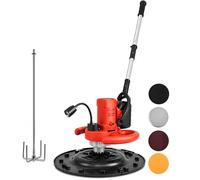 Concrete Polisher, Heavy-Duty Cordless Plaster Trowel, 19800 RPM, Self-Adhesive Chassis, 360° LED Light, Ideal for Grinding and Leveling Surfaces