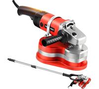 Concrete Polisher, Three-Head Portable Sander Floor Grinder, Portable Three-Head Wall and Floor Sander, 113-168CM Telescopic Rod, Includes Various Grinding Discs Machine+TelescopicPole