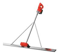 Concrete Power Screed Tool, Brushless Motor Vibration Leveling Device with Stainless Steel Scraper for Smooth Concrete Finishing, Effective Concrete Surface Leveling