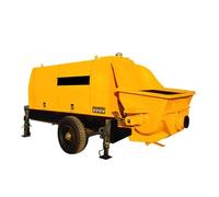 Concrete Pump for Continuous Concrete Delivery, High Pressure Hydraulic Cement Pump for Foundation Pouring, Slab Casting and Commercial Construction Projects