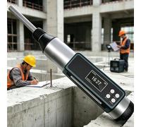 Concrete Rebound Hammer Tester, Digital Display Strength Tester, Test Range 10-60 Mpa, Data Storage Support for Road Inspection and Building Construction
