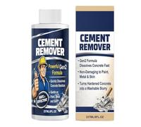 Concrete Remover - Fast-Acting No-Damaging Cleaner | 236ml Dried Concrete Remover Liquid | For Outdoor Indoor Construction Sidewalk Patio Garage Floor Wall Tool Brick