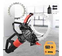 Concrete Ring Saw, 3000RPM Corded Wall Chaser Cutter with Dust Suppression, 29cm Cutting Depth, 16 Inch Diamond Blade for Building Sites & Renovation Projects