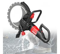 Concrete Ring Saw, 8900W Electric Wet Cutter, 406mm Blade Diameter, 90° No-Dead-Angle Cutting, 300mm Depth, Includes Water Line & Pump, Ideal for Stone, Brick, Marble