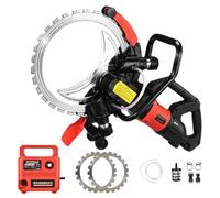 Concrete Ring Saw 8980W Corded Wall Chaser Machine 3000rpm with 29cm Cut Depth & 16" Diamond Blade - Ideal for Wall Cutting in Building Renovations