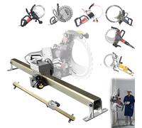 Concrete Ring Saw Track, 1.5/2/2.5/3 m Hand-Held Circular Saw Guide Rail with Adjustable Depth, Remote Control, Automatic Aluminium Linear Rail Bracket for Wall Window Cut-Outs(1.5m/4.9ft)