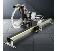 Concrete Ring Saw Track with Adjustable Cutting Depth, Alloy Bracket, Controller & Rotating Rocker, Rip Cut Circular Saw Guide for Concrete and Steel Bars