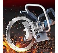 Concrete Ring Saw with Water Fed Dust Suppression, 90° No-Dead-Angle Cutting, Brushless for Wood, Porcelain, Stone - 300mm/350mm/400mm/500mm Cutting Depth