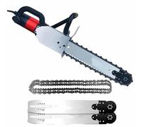 Concrete Saw 7800W/8800W Electric Concrete Chain Saw 350mm/480mm Cutting Depth,with Water Pump/2 Chains/2 Guide Bar,7800W,Wet Water Supply Dust Removal Handheld Wall Groove Machine