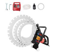 Concrete Saw, 8900W Electric Concrete Ring Saw with Wet Dust Suppression, Water Line, Pump & Blade for Stone, Rebar, Cement