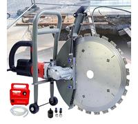 Concrete Saw Electric Disc Cutter, 410 mm with Premium Diamond Blade & 7800 RPM Brushless Motor, Wet Dust-Free Cutting for Road Maintenance and Home Improvement