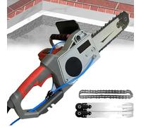 Concrete Saw, Electric Handheld Diamond Chain Cutter, 6500W, 6000 RPM, Water Fed Dust Suppression, Ideal for Depth Cutting up to 48cm