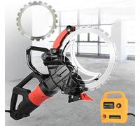 Concrete Saw, Electric Wall Chaser Cutter with 16" Diamond Blade, 29cm Cutting Depth, 3000rpm, Dust Suppression for Building Sites & Renovation Projects