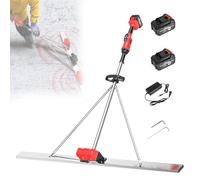 Concrete Scraping Ruler Concrete Electric Scraping Ruler Freely Adjust the Gear to Meet Different Working Conditions for Smooth Concrete 2Batteries-1.8M