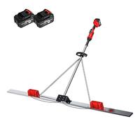 Concrete screed vibration kit, concrete finishing tool with 150/180/200 cm board, battery-operated concrete surfaces leveling systems, manipulation systems, electrical cables, screed 2batteries-1.5m